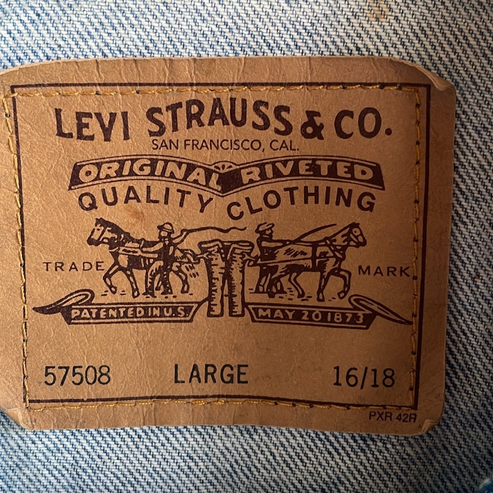 Vintage 90s Orange Tab Levi’s Denim Jacket - Picture 3 of 11